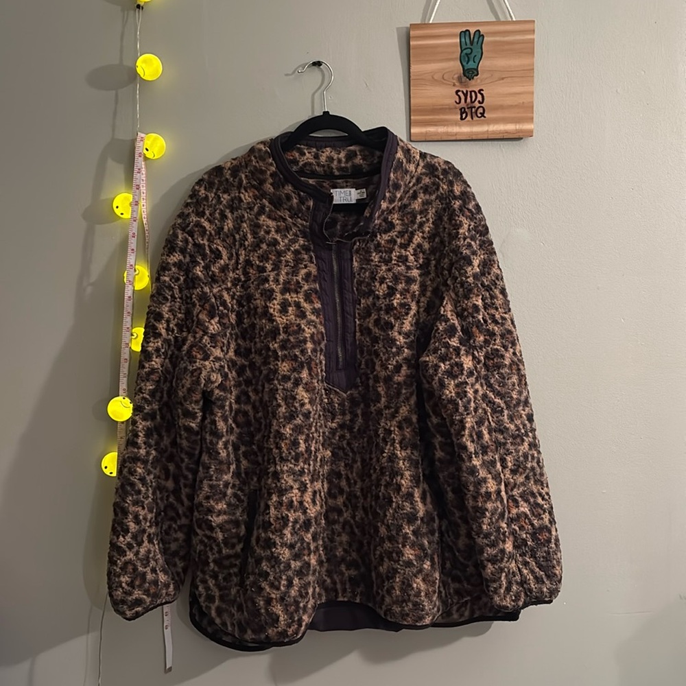 cheetah print sweater